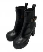 LOUIS VUITTONルイ ヴィトン）の古着「ルビーアンクルブーツ/MA0274」｜ブラウン×ブラック