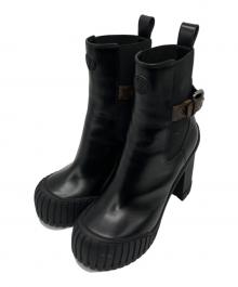 LOUIS VUITTON（ルイ ヴィトン）の古着「ルビーアンクルブーツ/MA0274」｜ブラウン×ブラック