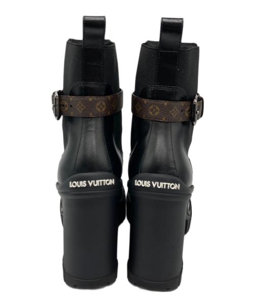 LOUIS VUITTON（ルイ ヴィトン）LOUIS VUITTON (ルイ ヴィトン) ルビーアンクルブーツ/MA0274 ブラウン×ブラック サイズ:371/2の古着・服飾アイテム
