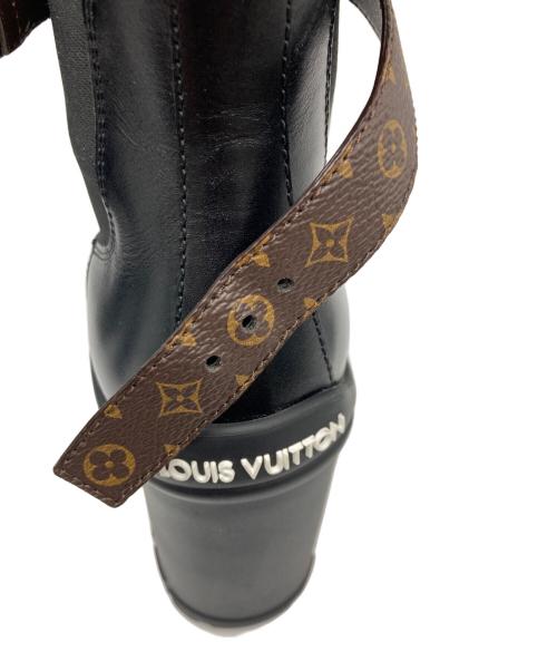 LOUIS VUITTON（ルイ ヴィトン）LOUIS VUITTON (ルイ ヴィトン) ルビーアンクルブーツ/MA0274 ブラウン×ブラック サイズ:371/2の古着・服飾アイテム