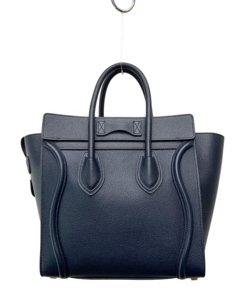 CELINE（セリーヌ）CELINE (セリーヌ) ラゲージ マイクロショッパー トートバッグ バッグ/189793 ネイビーの古着・服飾アイテム