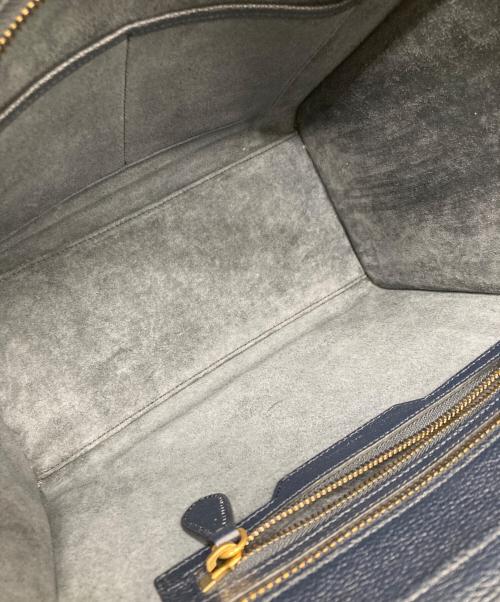 CELINE（セリーヌ）CELINE (セリーヌ) ラゲージ マイクロショッパー トートバッグ バッグ/189793 ネイビーの古着・服飾アイテム