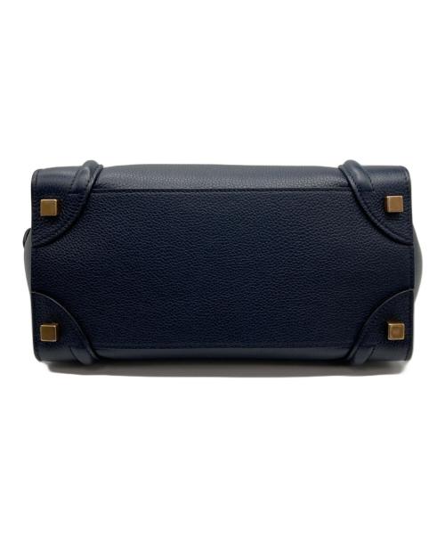 CELINE（セリーヌ）CELINE (セリーヌ) ラゲージ マイクロショッパー トートバッグ バッグ/189793 ネイビーの古着・服飾アイテム