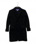JUNYA WATANABE MANジュンヤワタナベマン）の古着「ウールビーバーボンディングチェスターコート/WR-C033」｜ブラック