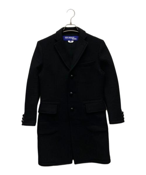 JUNYA WATANABE MAN（ジュンヤワタナベマン）JUNYA WATANABE MAN (ジュンヤワタナベマン) ウールビーバーボンディングチェスターコート/WR-C033 ブラック サイズ:ＸＳの古着・服飾アイテム