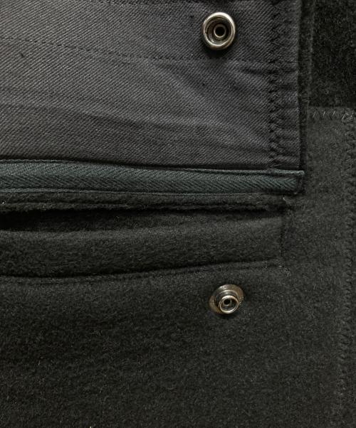 JUNYA WATANABE MAN（ジュンヤワタナベマン）JUNYA WATANABE MAN (ジュンヤワタナベマン) ウールビーバーボンディングチェスターコート/WR-C033 ブラック サイズ:ＸＳの古着・服飾アイテム