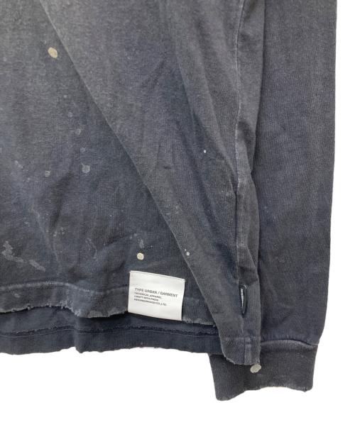 NEIGHBORHOOD（ネイバーフッド）NEIGHBORHOOD (ネイバーフッド) 23AW ダメージ&ペイント加工 ロングスリーブ Tシャツ/232OKNH-CSM03 ブラック サイズ:XLAの古着・服飾アイテム