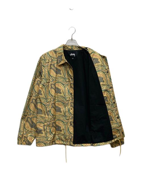 stussy（ステューシー）stussy (ステューシー) Paisley Coach JACKET/115429 イエロー サイズ:Ｌの古着・服飾アイテム