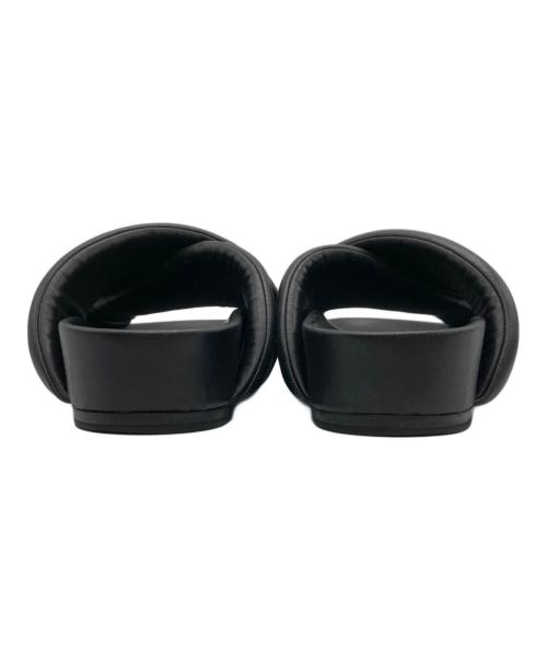 JIL SANDER（ジルサンダー）JIL SANDER (ジルサンダー) クロスストラップレザーサンダル/J32WP001 ブラック サイズ:41の古着・服飾アイテム