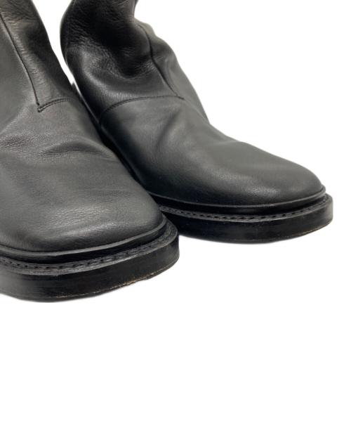 H BEAUTY&YOUTH（エイチ ビューティー&ユース）H BEAUTY&YOUTH (エイチ ビューティー&ユース) サイドジップレザーブーツ ブラック サイズ:8の古着・服飾アイテム