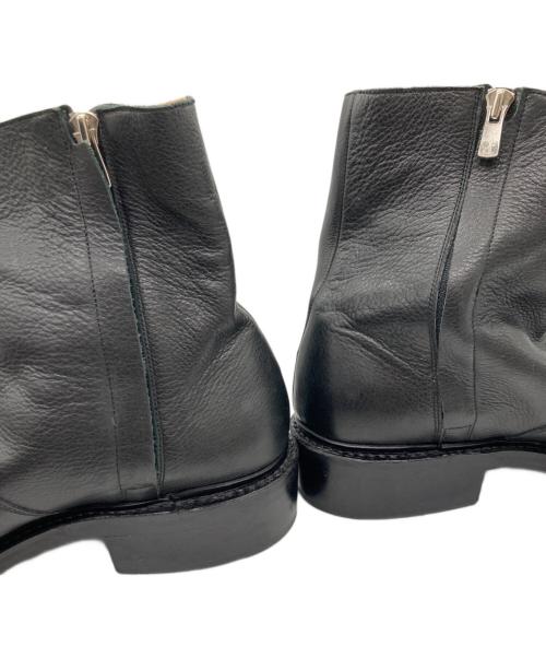 H BEAUTY&YOUTH（エイチ ビューティー&ユース）H BEAUTY&YOUTH (エイチ ビューティー&ユース) サイドジップレザーブーツ ブラック サイズ:8の古着・服飾アイテム