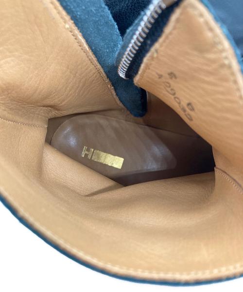 H BEAUTY&YOUTH（エイチ ビューティー&ユース）H BEAUTY&YOUTH (エイチ ビューティー&ユース) サイドジップレザーブーツ ブラック サイズ:8の古着・服飾アイテム