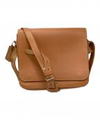 Ruitertassenルイタータッセン）の古着「ヌメ革メッセンジャーバッグ」｜ベージュ