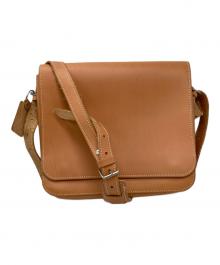 Ruitertassen（ルイタータッセン）の古着「ヌメ革メッセンジャーバッグ」｜ベージュ