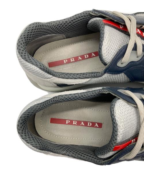 PRADA SPORTS（プラダスポーツ）PRADA SPORTS (プラダスポーツ) アメリカズカップ オリジナルスニーカー ネイビー×グレー サイズ:6 1/2の古着・服飾アイテム
