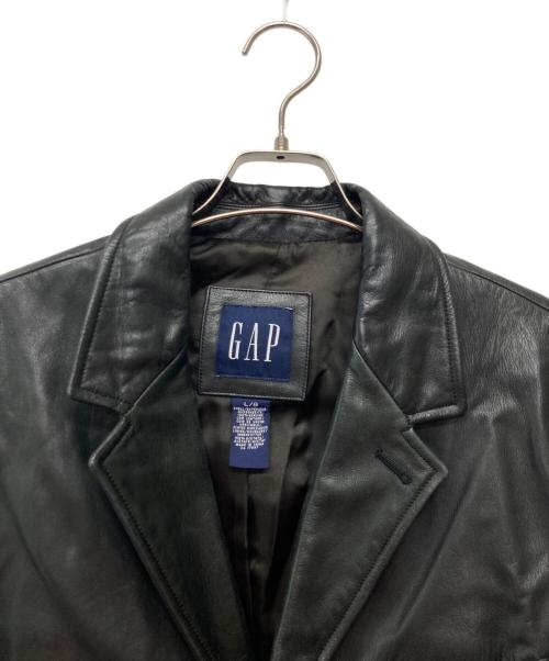 OLD GAP（オールドギャップ）OLD GAP (オールドギャップ) テーラードレザージャケット ブラック サイズ:L/Gの古着・服飾アイテム