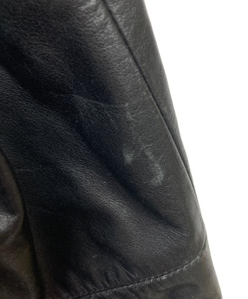 OLD GAP（オールドギャップ）OLD GAP (オールドギャップ) テーラードレザージャケット ブラック サイズ:L/Gの古着・服飾アイテム