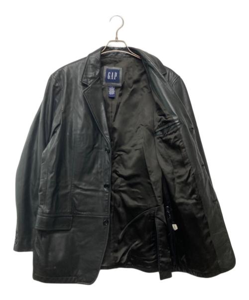 OLD GAP（オールドギャップ）OLD GAP (オールドギャップ) テーラードレザージャケット ブラック サイズ:L/Gの古着・服飾アイテム