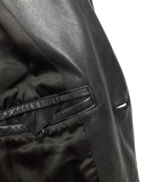 OLD GAP（オールドギャップ）OLD GAP (オールドギャップ) テーラードレザージャケット ブラック サイズ:L/Gの古着・服飾アイテム