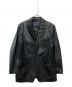 OLD GAP（オールドギャップ）の古着「テーラードレザージャケット」｜ブラック