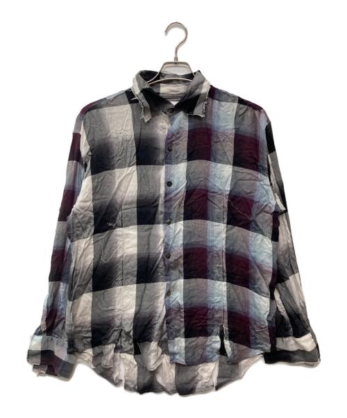 UNUSED（アンユーズド）UNUSED (アンユーズド) SUGARHILL (シュガーヒル) 22ssオンブレチェックシャツ/US2150 サイズ:2の古着・服飾アイテム