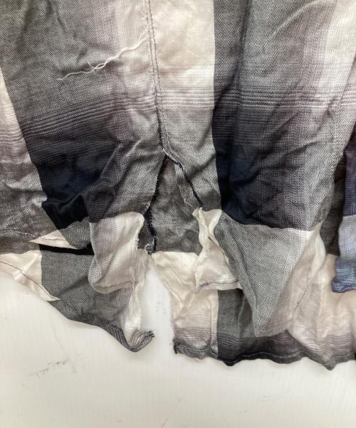 UNUSED（アンユーズド）UNUSED (アンユーズド) SUGARHILL (シュガーヒル) 22ssオンブレチェックシャツ/US2150 サイズ:2の古着・服飾アイテム