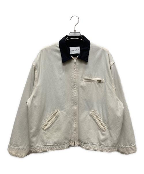 AMBUSH（アンブッシュ）AMBUSH (アンブッシュ) ジップアップコットンジャケット/BMEA005F20FAB001 ホワイト サイズ:２の古着・服飾アイテム