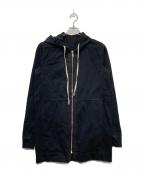 RICK OWENSリックオウエンス）の古着「LS DRAWSTRING HOODIE/RU17F8288-BA」｜ブラック