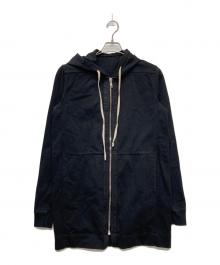 RICK OWENS（リックオウエンス）の古着「LS DRAWSTRING HOODIE/RU17F8288-BA」｜ブラック