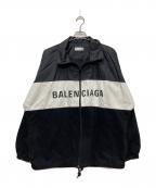 BALENCIAGAバレンシアガ）の古着「Nylon Logo Denim Jacket/529213 TBQ03」｜ブラック