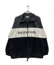 BALENCIAGA（バレンシアガ）の古着「Nylon Logo Denim Jacket/529213 TBQ03」｜ブラック