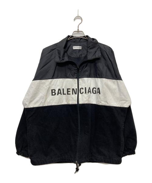 BALENCIAGA（バレンシアガ）BALENCIAGA (バレンシアガ) Nylon Logo Denim Jacket/529213 TBQ03 ブラック サイズ:38の古着・服飾アイテム