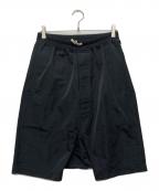 RICK OWENSリックオウエンス）の古着「PODS SHORTS HEATHER BLACK/RU19S2384-TF」｜ブラック