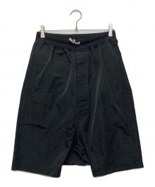 RICK OWENS（リックオウエンス）の古着「PODS SHORTS HEATHER BLACK/RU19S2384-TF」｜ブラック