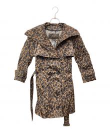 LOUIS VUITTON（ルイ ヴィトン）の古着「レオパードトレンチコート/RW112W WTCO03PS4」｜ブラウン