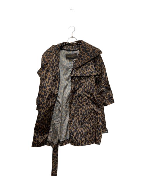 LOUIS VUITTON（ルイ ヴィトン）LOUIS VUITTON (ルイ ヴィトン) レオパードトレンチコート/RW112W WTCO03PS4 ブラウン サイズ:34の古着・服飾アイテム
