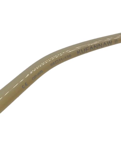 CHROME HEARTS（クロムハーツ）CHROME HEARTS (クロムハーツ) KUFANNAW II サングラス ベージュ×ゴールド サイズ:66□11-130の古着・服飾アイテム