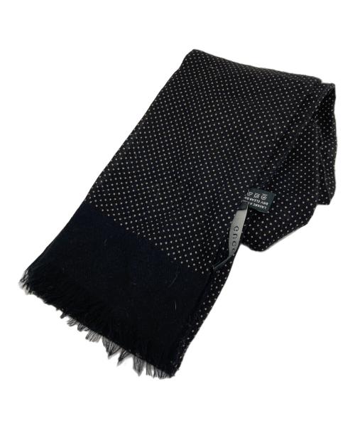 GUCCI（グッチ）GUCCI (グッチ) カシミヤストール ブラックの古着・服飾アイテム