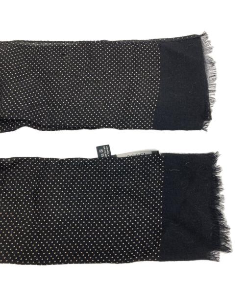 GUCCI（グッチ）GUCCI (グッチ) カシミヤストール ブラックの古着・服飾アイテム