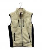 BRIEFINGブリーフィング）の古着「ボアベスト/BRG203M25」｜ホワイト