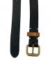KOLOR (カラー) ナローレザースタッズベルト ブラック：10000円