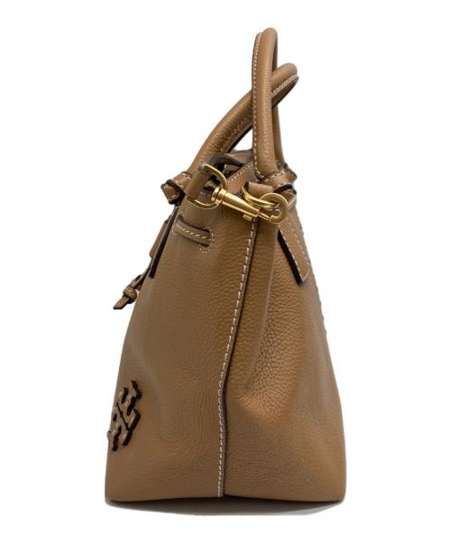 TORY BURCH（トリーバーチ）TORY BURCH (トリーバーチ) MCGRAW SMALL DRAWSTRING SATCHEL/85119 ベージュの古着・服飾アイテム