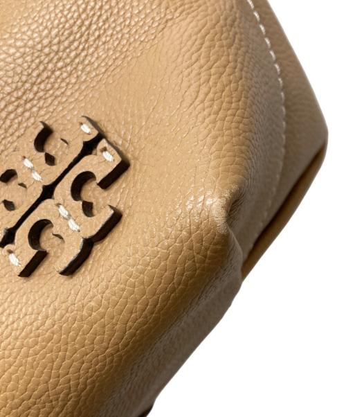 TORY BURCH（トリーバーチ）TORY BURCH (トリーバーチ) MCGRAW SMALL DRAWSTRING SATCHEL/85119 ベージュの古着・服飾アイテム