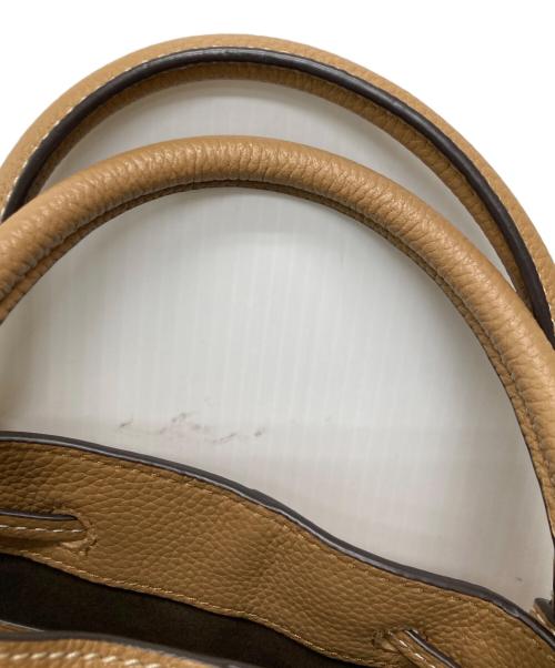 TORY BURCH（トリーバーチ）TORY BURCH (トリーバーチ) MCGRAW SMALL DRAWSTRING SATCHEL/85119 ベージュの古着・服飾アイテム