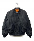 Hysteric Glamourヒステリックグラマー）の古着「WOMAN PIRATE MA-1 JACKET」｜ブラック