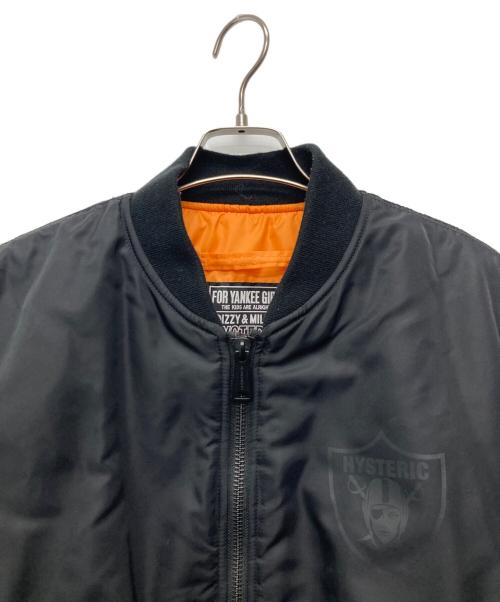 Hysteric Glamour（ヒステリックグラマー）Hysteric Glamour (ヒステリックグラマー) WOMAN PIRATE MA-1 JACKET ブラック サイズ:ＸＬの古着・服飾アイテム