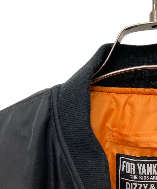 Hysteric Glamour（ヒステリックグラマー）Hysteric Glamour (ヒステリックグラマー) WOMAN PIRATE MA-1 JACKET ブラック サイズ:ＸＬの古着・服飾アイテム