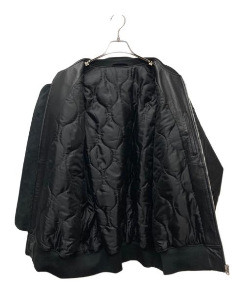 ssstein（シュタイン）ssstein (シュタイン) oversized lamb leather flight jacket/ST.474 ブラック サイズ:Mの古着・服飾アイテム