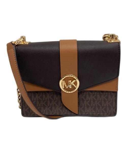 MICHAEL KORS（マイケル・コース）MICHAEL KORS (マイケル・コース) チェーンショルダーバッグ/	32S1GGRC0B ブラウンの古着・服飾アイテム