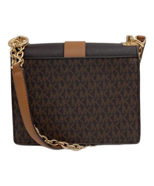 MICHAEL KORS（マイケル・コース）MICHAEL KORS (マイケル・コース) チェーンショルダーバッグ/	32S1GGRC0B ブラウンの古着・服飾アイテム